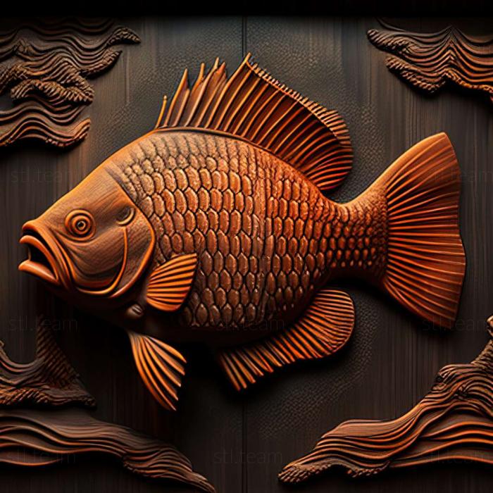 3D model Tilapia fish (STL)